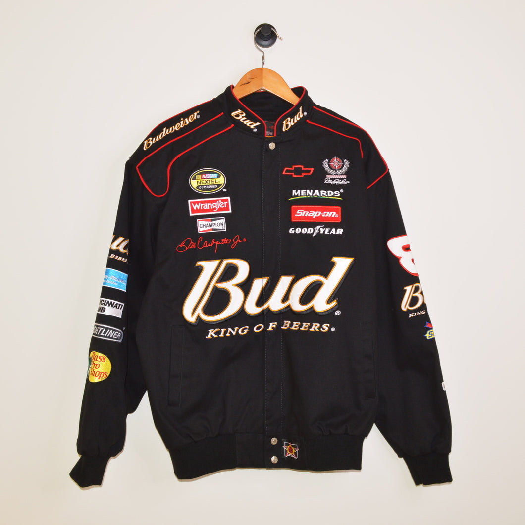 Vintage NASCAR Dale Earnhardt Jr. Budweiser Race Jacket [L]