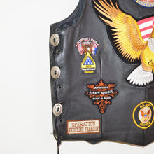Load image into Gallery viewer, Vintage Leather Motorcycle Vest [XL]
