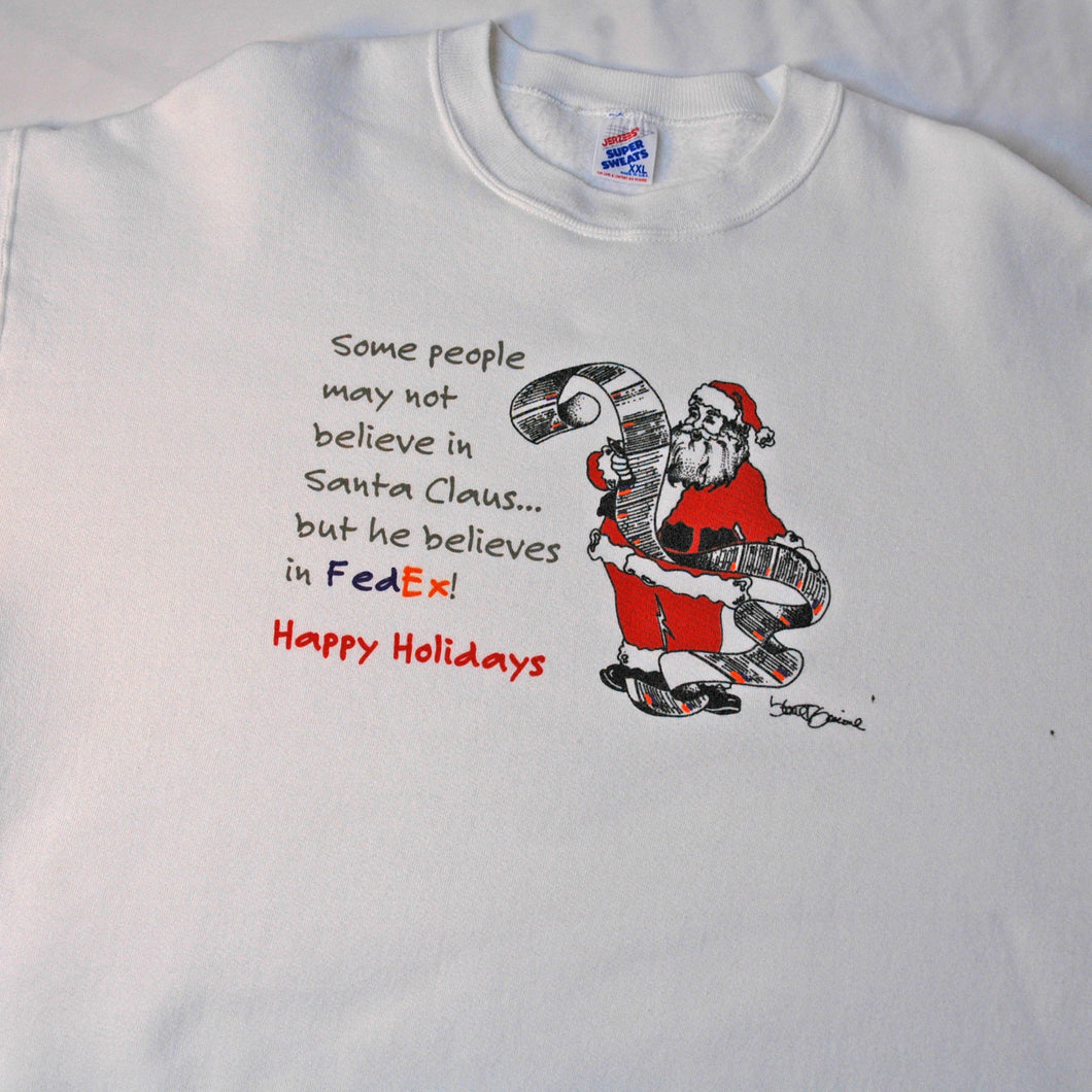 Vintage FedEx Christmas Sweatshirt [XXL]