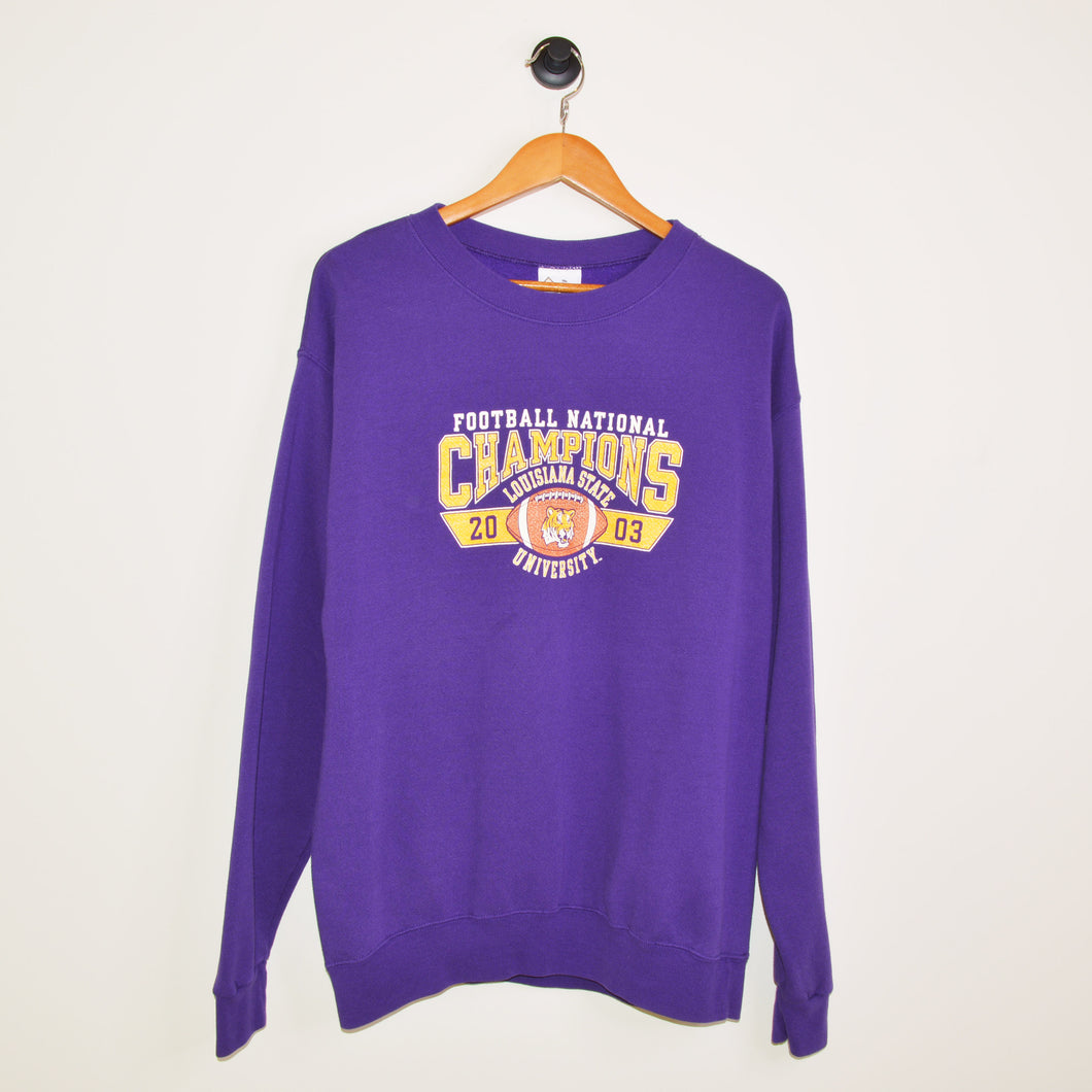 Vintage Louisiana State University Crewneck Sweatshirt [XL]