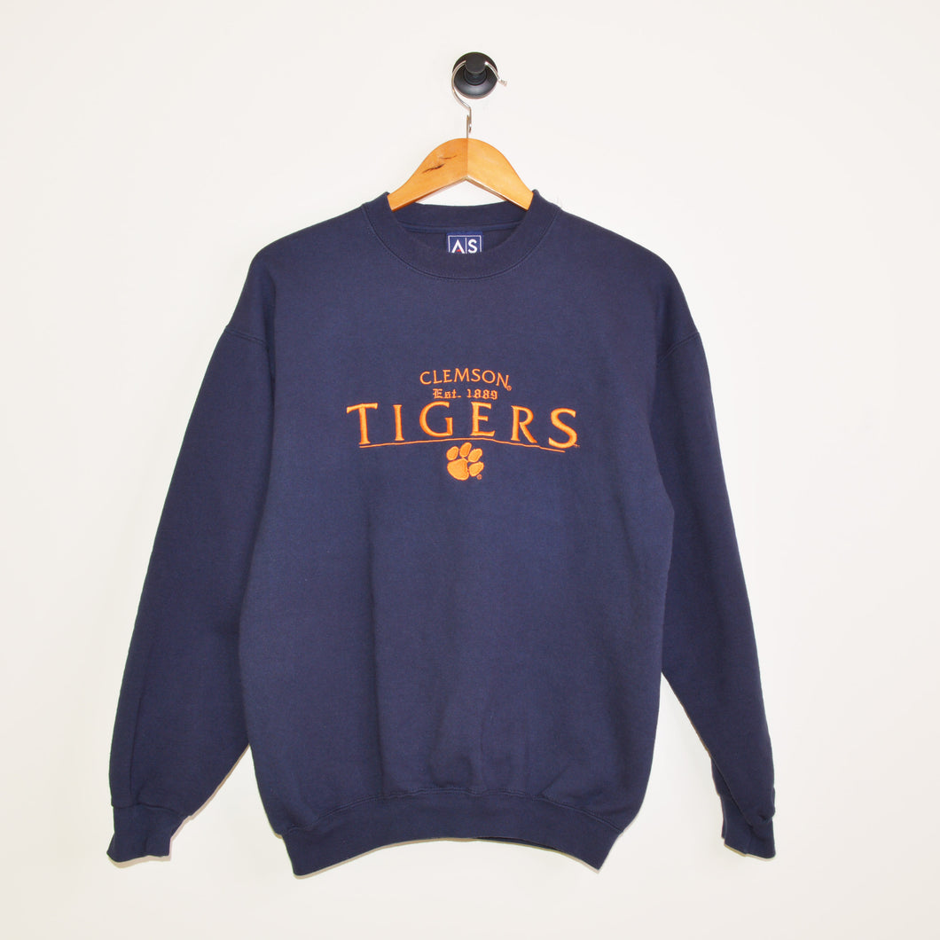 Vintage Clemson University Crewneck Sweatshirt [L]