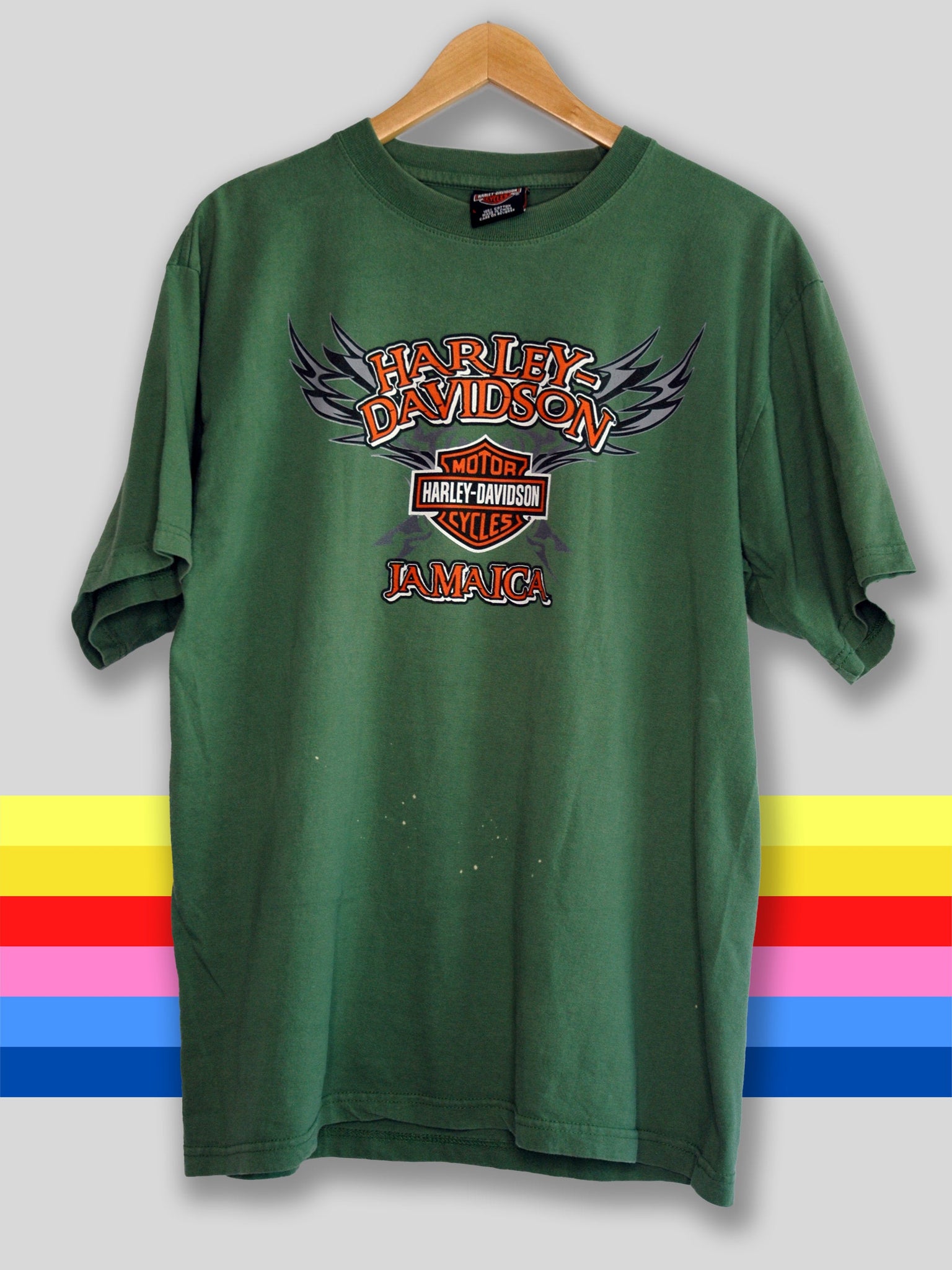 Harley Davidson Jamaica Men's T-Shirt Regular Casual Adult Different Sizes