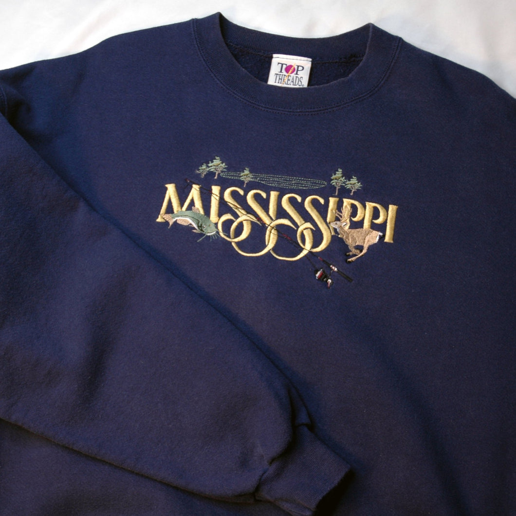 Vintage Mississippi Crewneck Sweatshirt [XL]