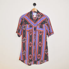 Load image into Gallery viewer, Vintage Short Sleeve Geometric Western Button Down Shirt [S]
