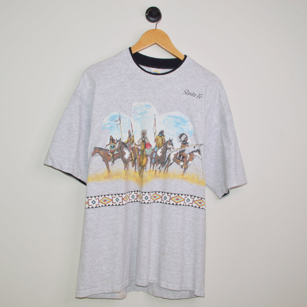 Vintage Santa Fe New Mexico Native American T-Shirt [XL]