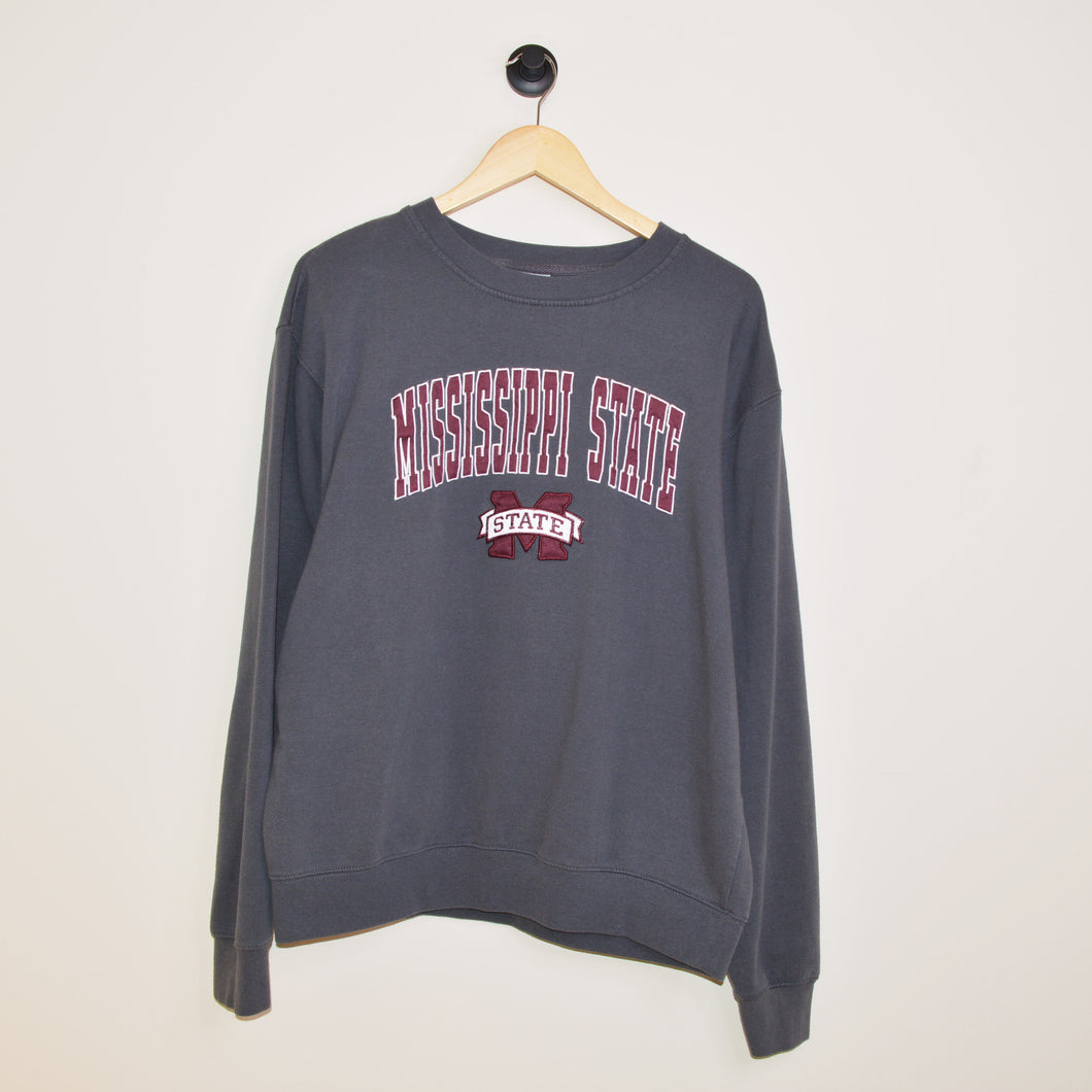 Vintage Mississippi State University Crewneck Sweatshirt [L]