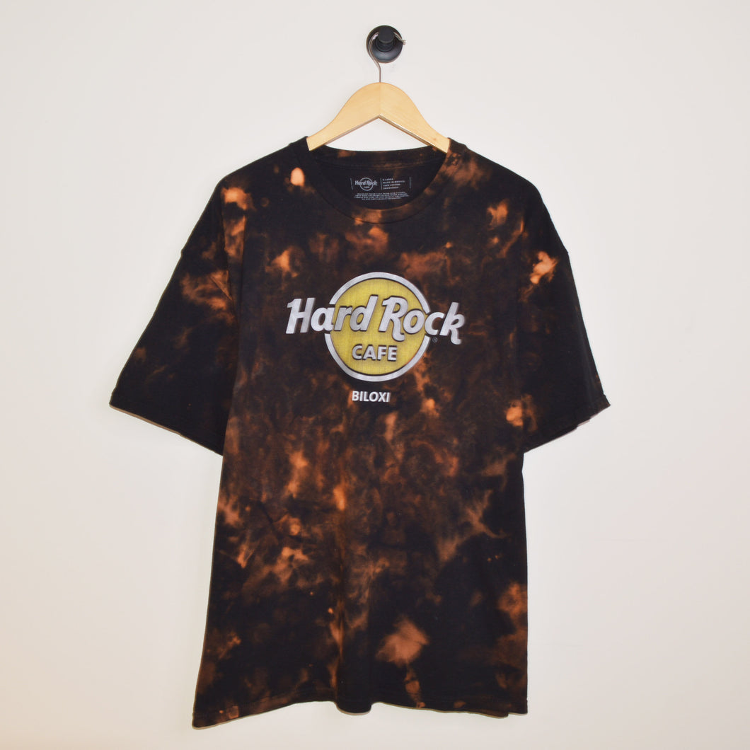 Bleach Dye Hard Rock Cafe T-Shirt [XL]