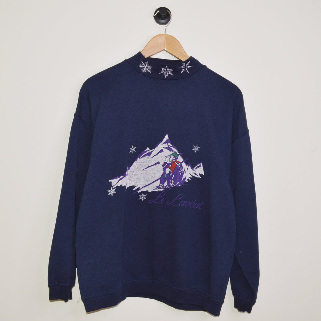 Vintage Le Laureat Skier Pullover Sweatshirt [M]