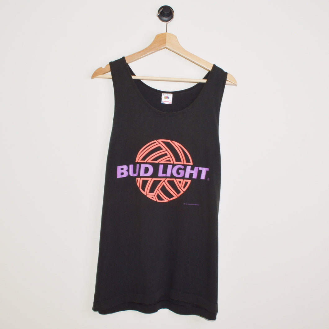 Vintage Bud Light Beach Volleyball T-Shirt [L]