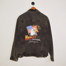 Load image into Gallery viewer, Vintage Harley Davidson USA Denim Jacket [XL]
