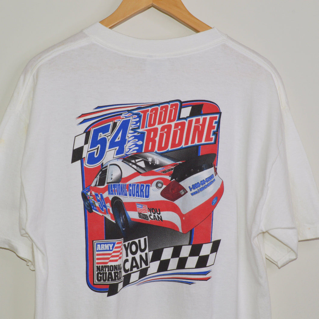 Vintage NASCAR Autographed Todd Bodine T-Shirt [L]